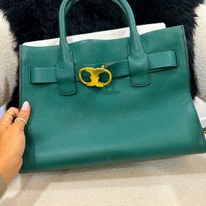 Tory Burch Green Satchel